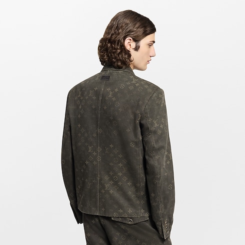 Monogram Waxed Denim Jacket in Men's Ready-to-Wear Outerwear and Coats collections by Louis Vuitton (Product zoom)