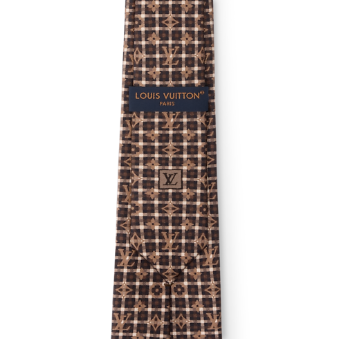 Monogram Windowpane Tie S00 in Men's Accessories All Accessories collections by Louis Vuitton (Product zoom)