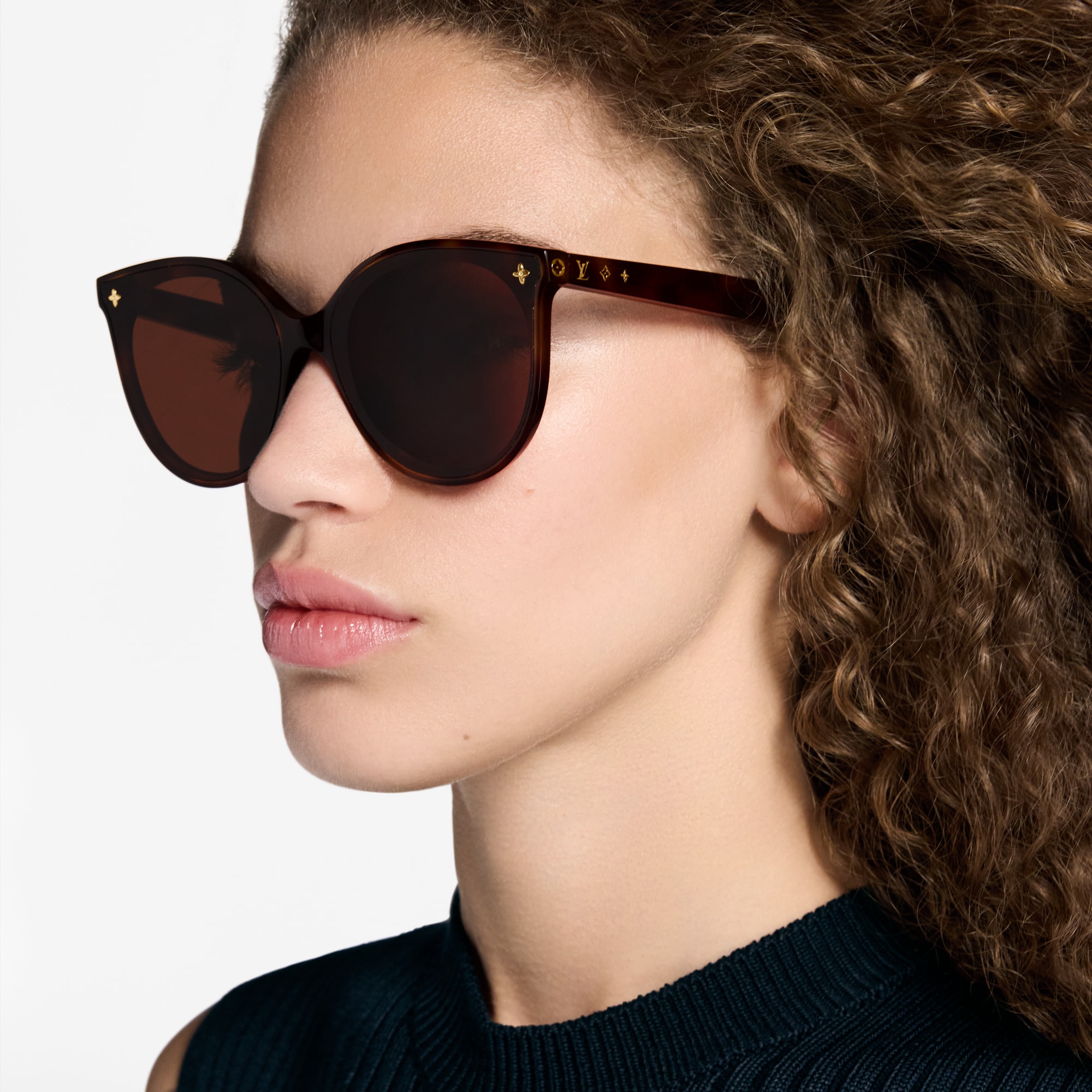 Louis Vuitton My Monogram Cat Eye Black Sunglasseswith Gold Accents W Louis Vuitton Acetate My Monogram Light Cat Eye Sunglasses  main image 2