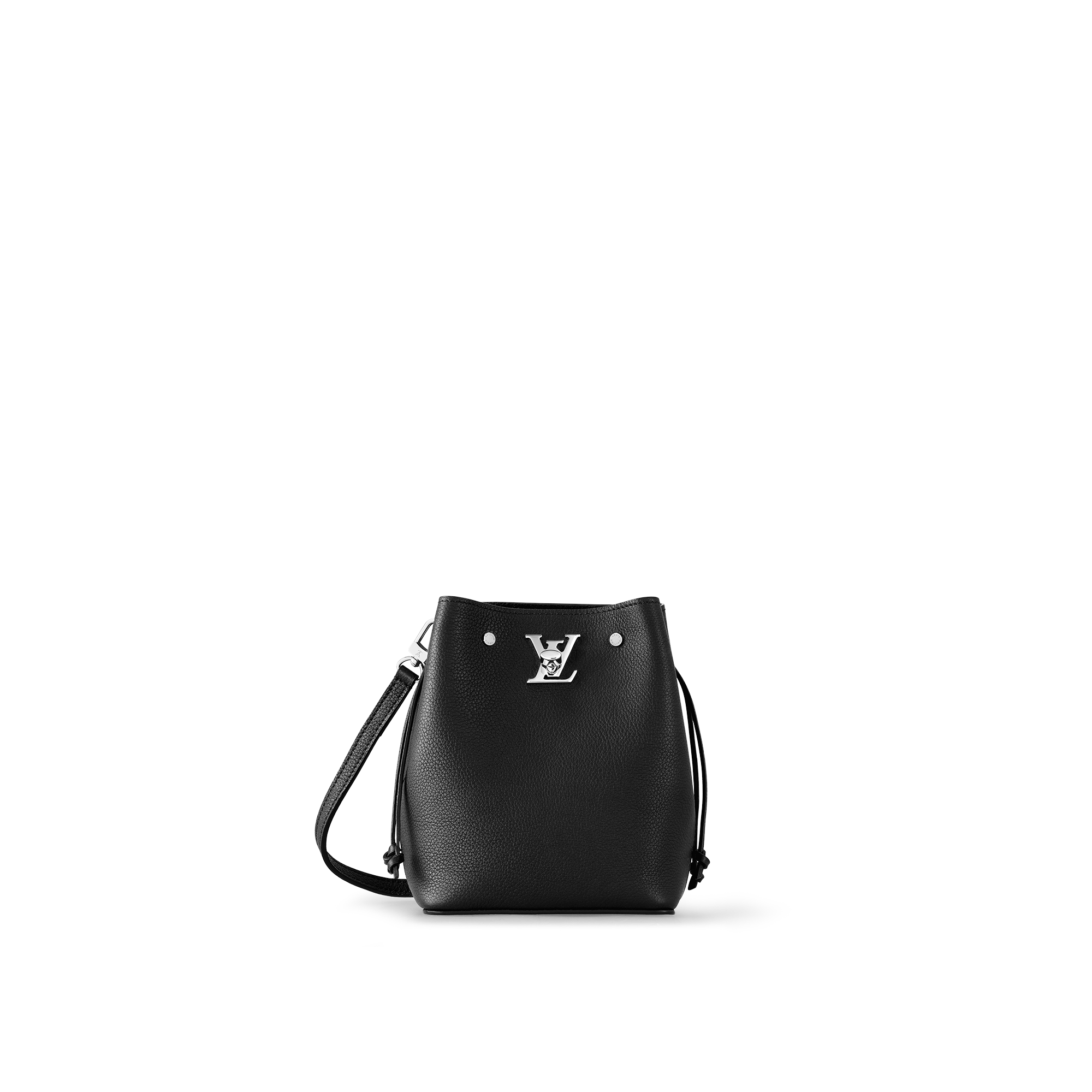 louis vuitton black lockme bag