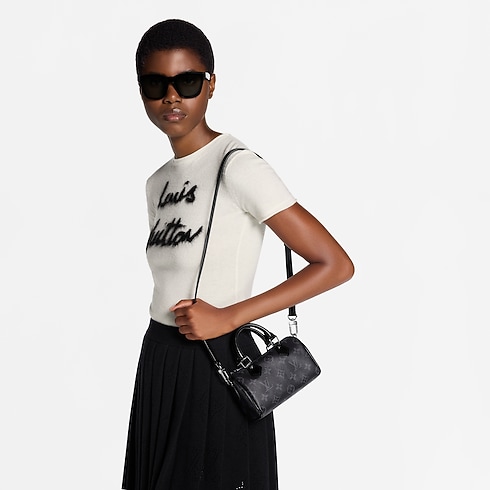 Nano Speedy Monogram Eclipse in Women's Wallets and Small Leather Goods Wallets on Chain and Micro Bags collections by Louis Vuitton (Product zoom)