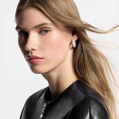 Nanogram Enamel Earrings worn view
