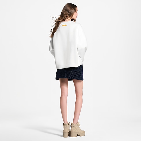 Nanogram Flocked Velvet Mini Skirt in Women's Ready-to-Wear New In Ready-to-wear collections by Louis Vuitton (Product zoom)