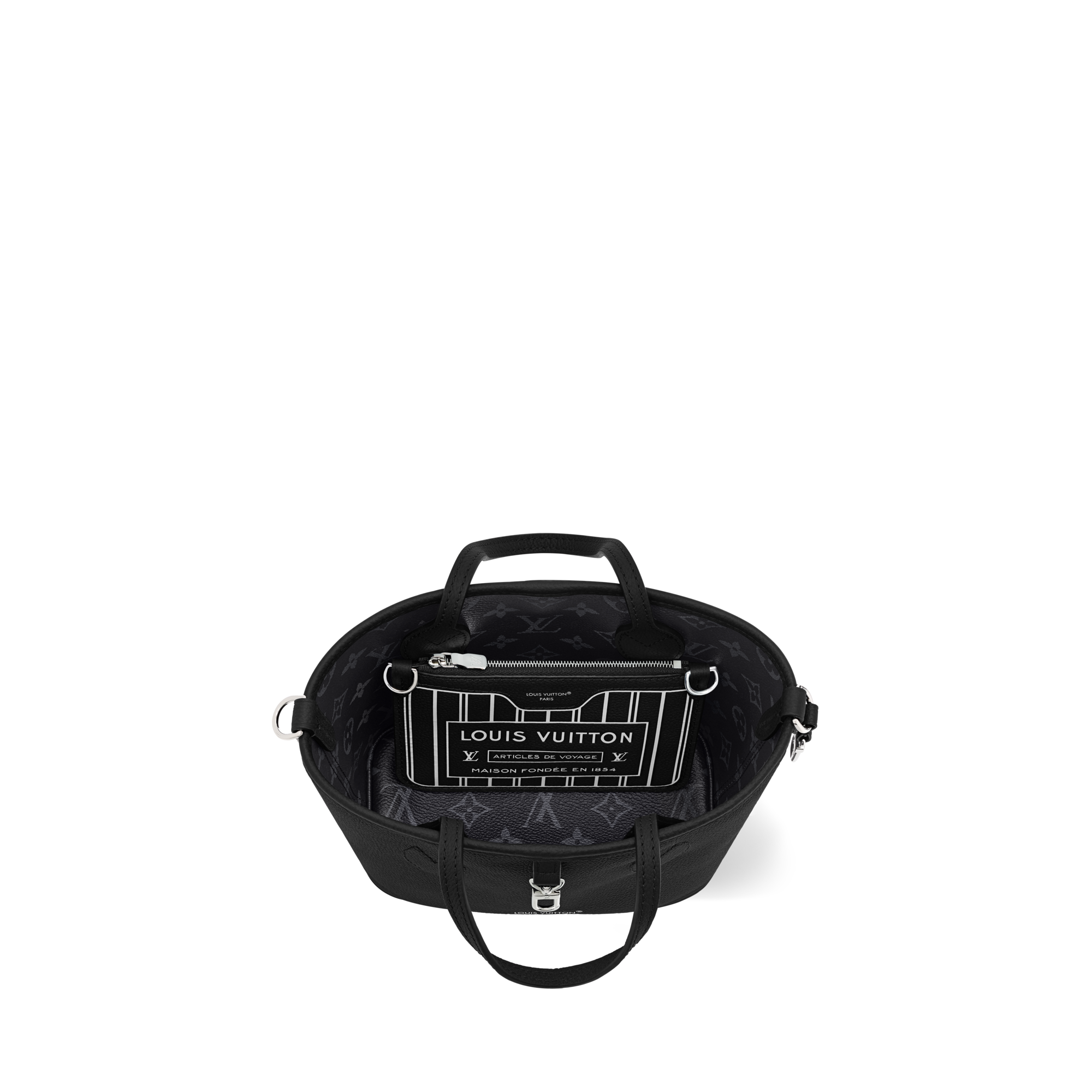 Neverfull Bandoulière Inside Out BB Monogram Eclipse in Bags and Small Leather Goods