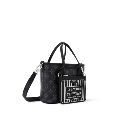 Neverfull Bandoulière Inside Out BB Monogram Eclipse in Bags and Small Leather Goods's Women Bags LV Icons collections by Louis Vuitton (Product zoom)