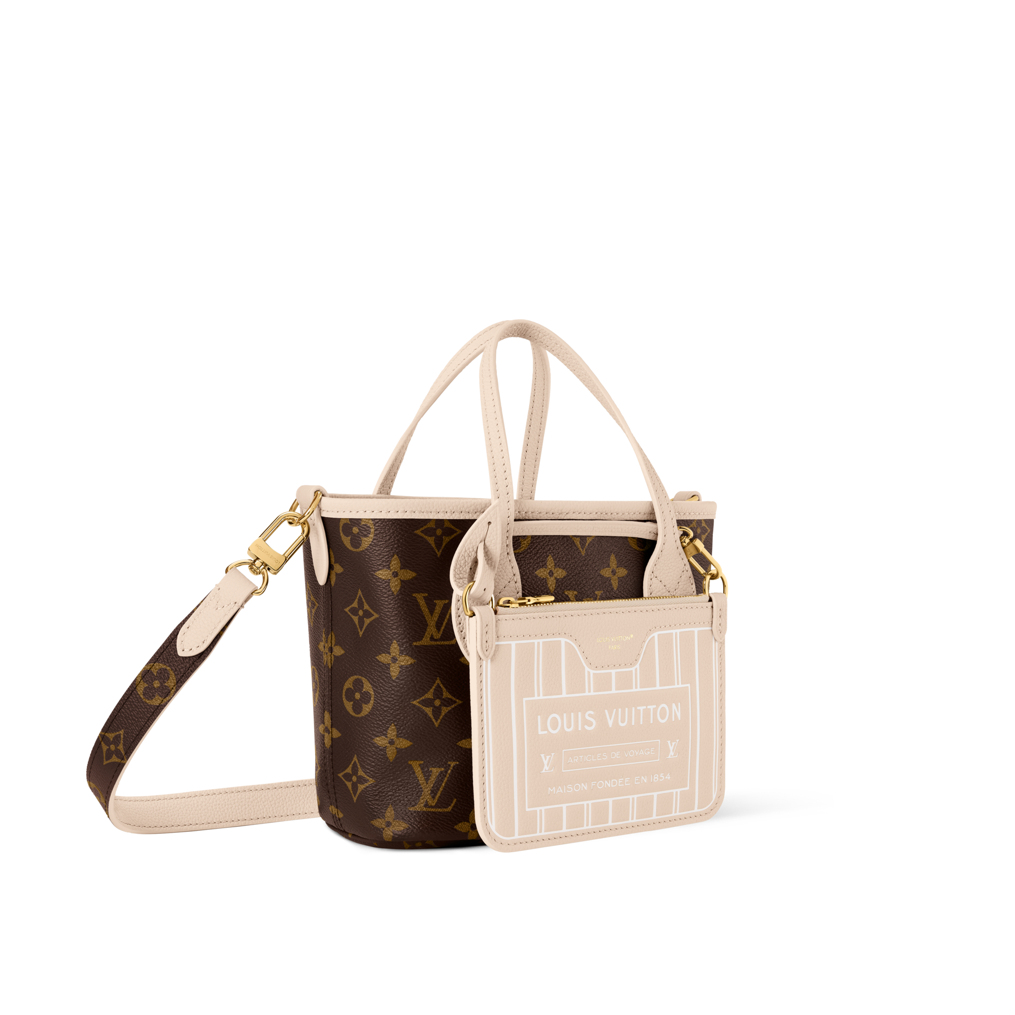 Neverfull Bandoulière Inside Out BB  in Bags and Small Leather Goods