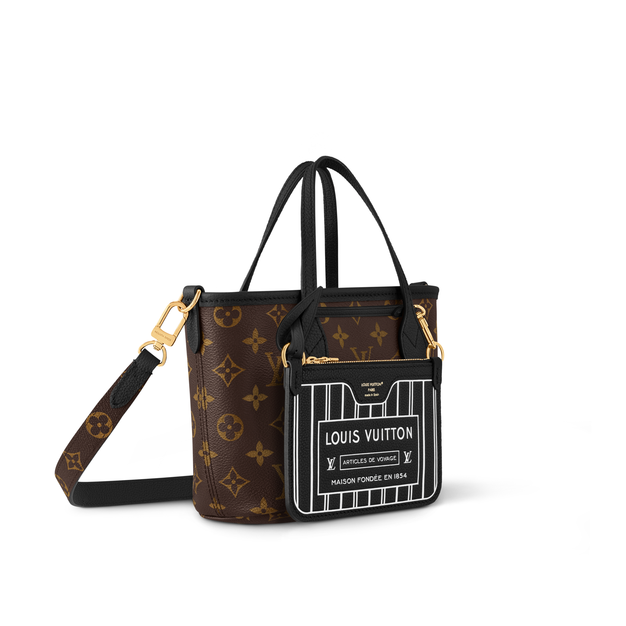 Neverfull Bandoulière Inside Out BB H33 in Bags and Small Leather Goods