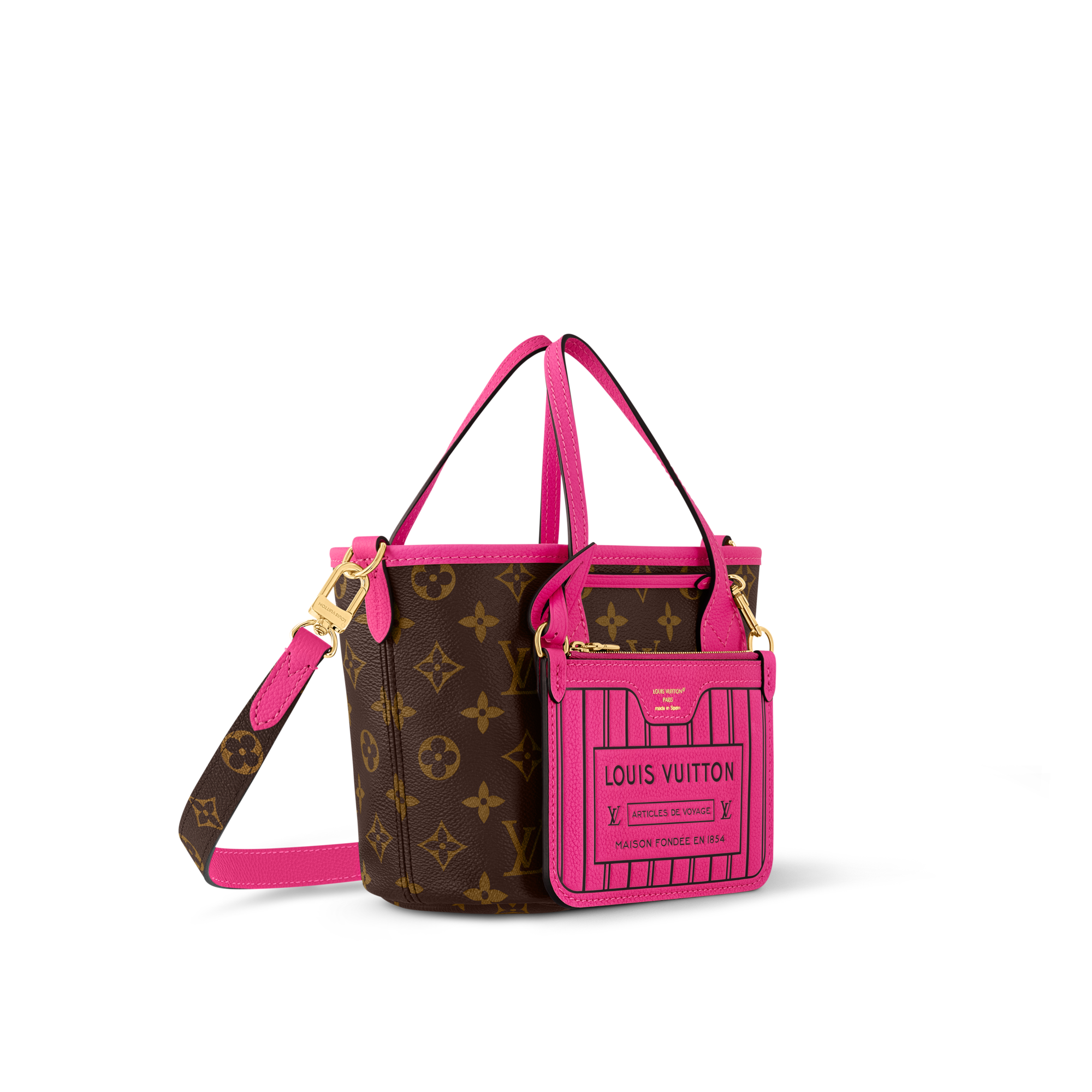 Neverfull Bandoulière Inside Out BB H33 in Bags and Small Leather Goods