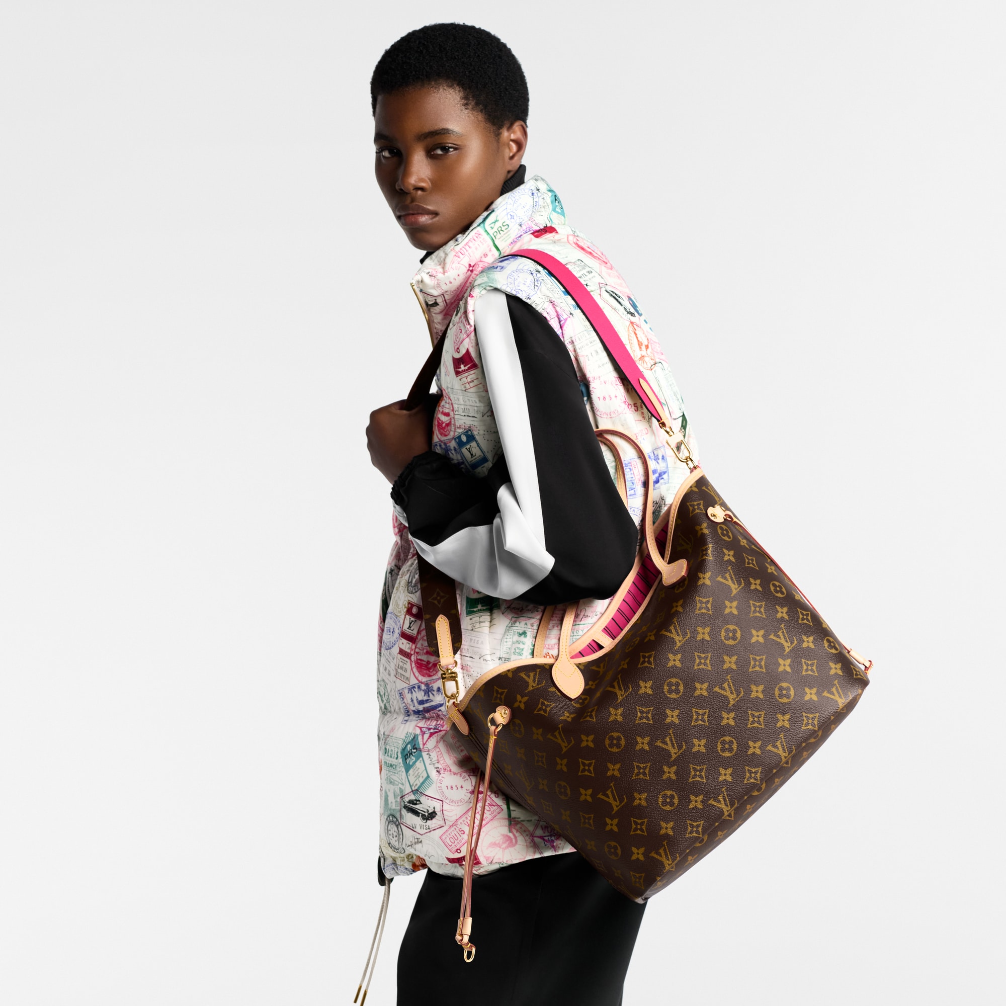 Neverfull Bandoulière Inside Out MM Monogram Canvas in Bags and Small Leather Goods