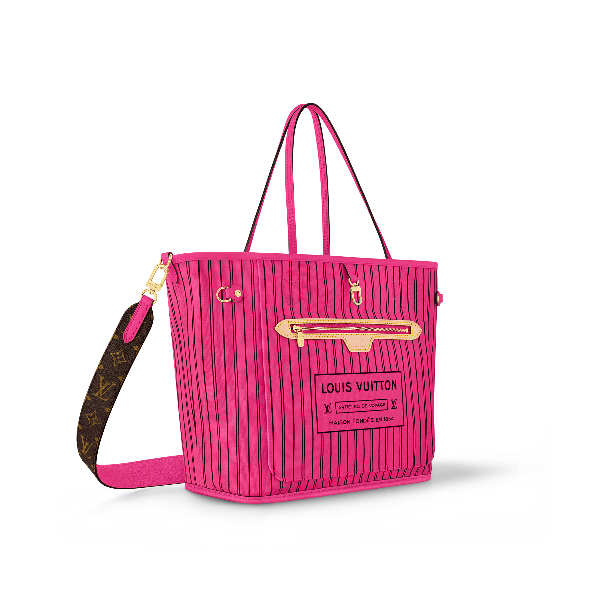 Neverfull Bandoulière Inside Out MM Monogram Canvas in Bags and Small Leather Goods