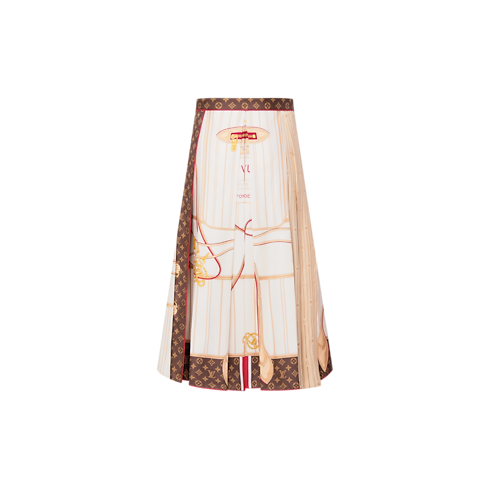 Neverfull Foulard Print Midi Skirt in Women's Ready-to-Wear Skirts and Shorts collections by Louis Vuitton (Product zoom)