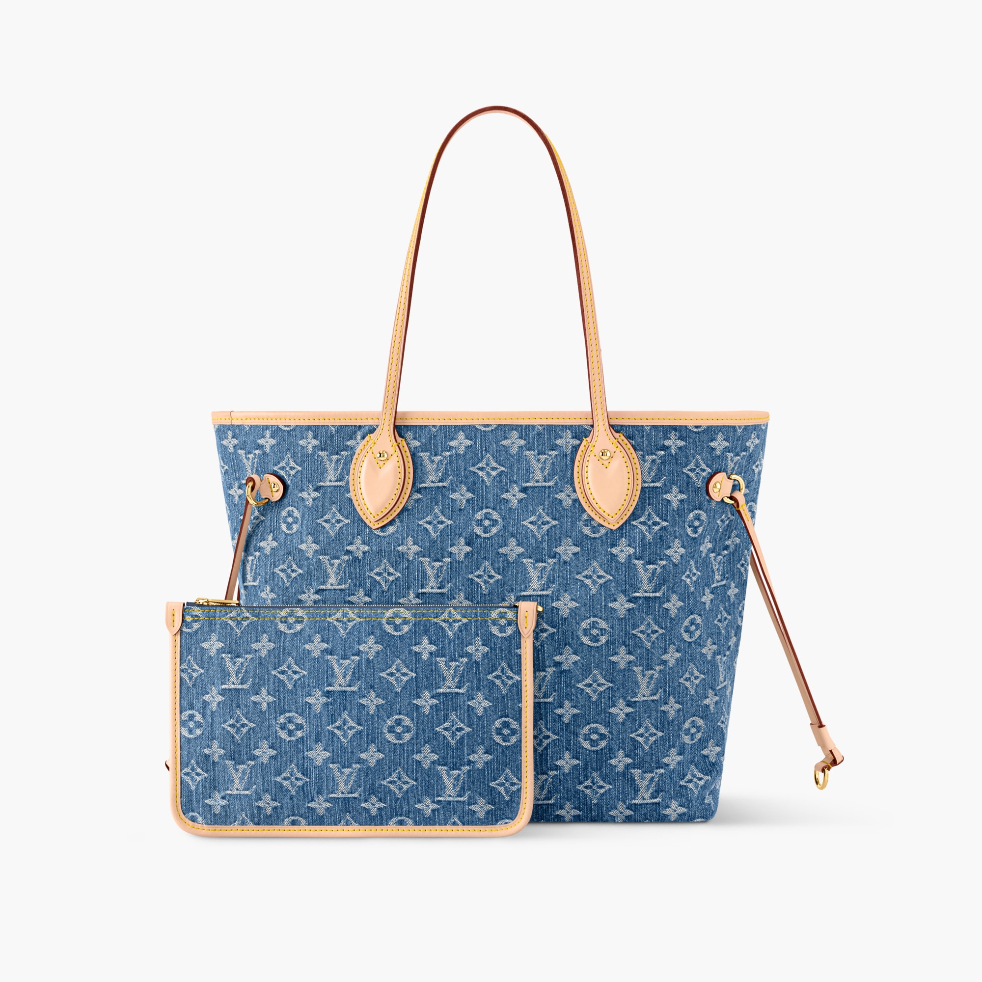 Bag Small Lv Neverfull Neverfull MM Monogram Denim Women