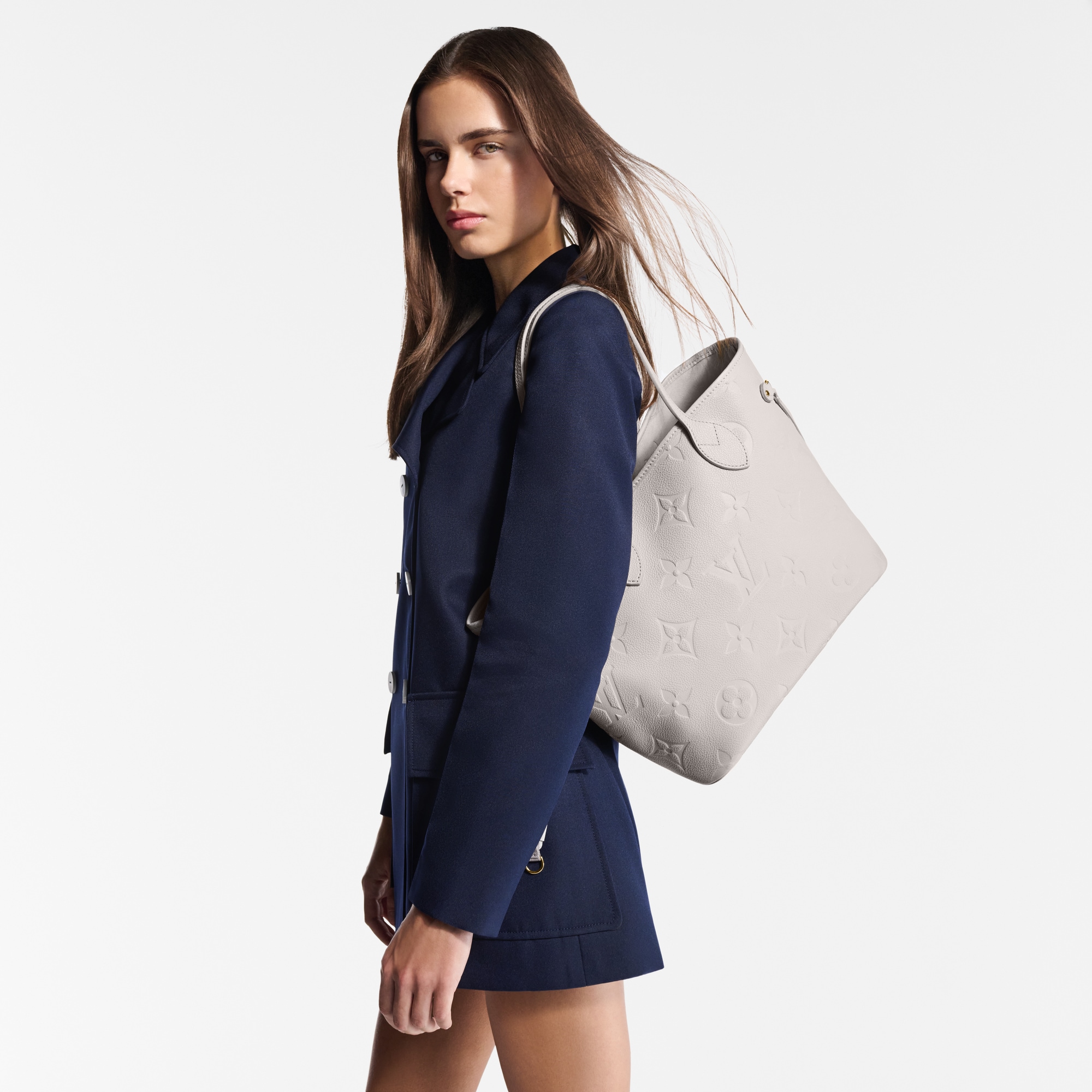 Neverfull MM Monogram Empreinte Leather in Women