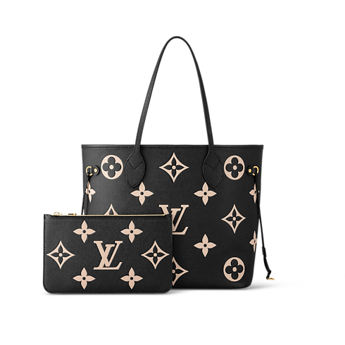 Neverfull MM Monogram Empreinte Leather in Women's Handbags Handbags collections by Louis Vuitton (Product zoom)