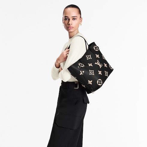 Neverfull MM Monogram Empreinte Leather in Women's Handbags Handbags collections by Louis Vuitton (Product zoom)