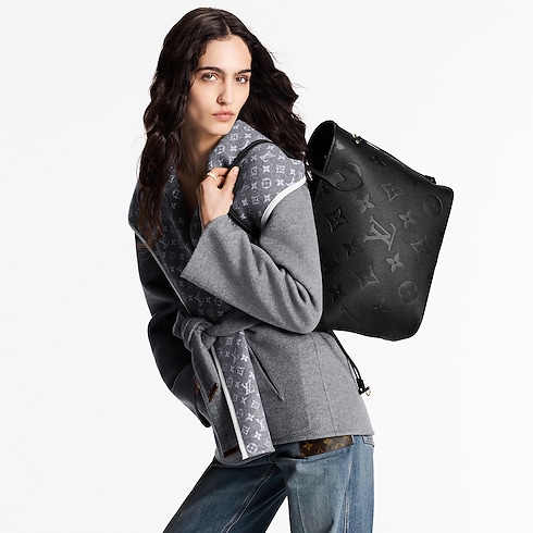 Neverfull MM Tote Bag Monogram Empreinte Leather in Women's Handbags Handbags collections by Louis Vuitton (Product zoom)