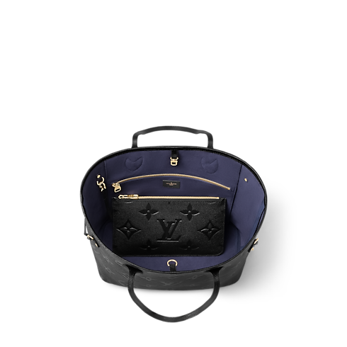 Neverfull MM Tote Bag Monogram Empreinte Leather in Women's Handbags Handbags collections by Louis Vuitton (Product zoom)