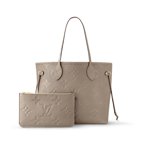 Neverfull MM Tote Bag Monogram Empreinte Leather in Women's Handbags Handbags collections by Louis Vuitton (Product zoom)