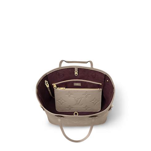 Neverfull MM Tote Bag Monogram Empreinte Leather in Women's Handbags Handbags collections by Louis Vuitton (Product zoom)