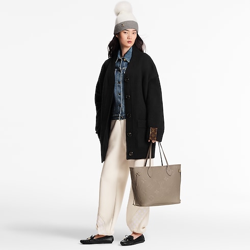 Neverfull MM Tote Bag Monogram Empreinte Leather in Women's Handbags Handbags collections by Louis Vuitton (Product zoom)