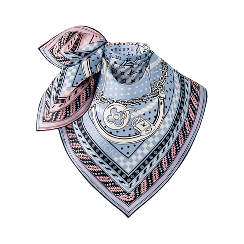 Ocean Bandana Square 90 S00 in Women's Accessories Silk Squares and Bandeaux collections by Louis Vuitton (Product zoom)