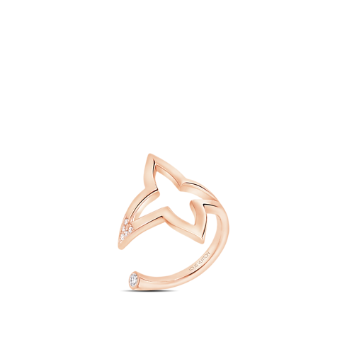 Ombre Blossom Open Ring, Pink Gold and Diamonds in Jewellery's Categories Rings collections by Louis Vuitton (Product zoom)