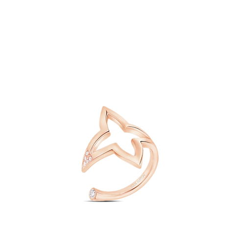 Ombre Blossom Open Ring, Pink Gold and Diamonds in Jewellery's Categories Rings collections by Louis Vuitton (Product zoom)