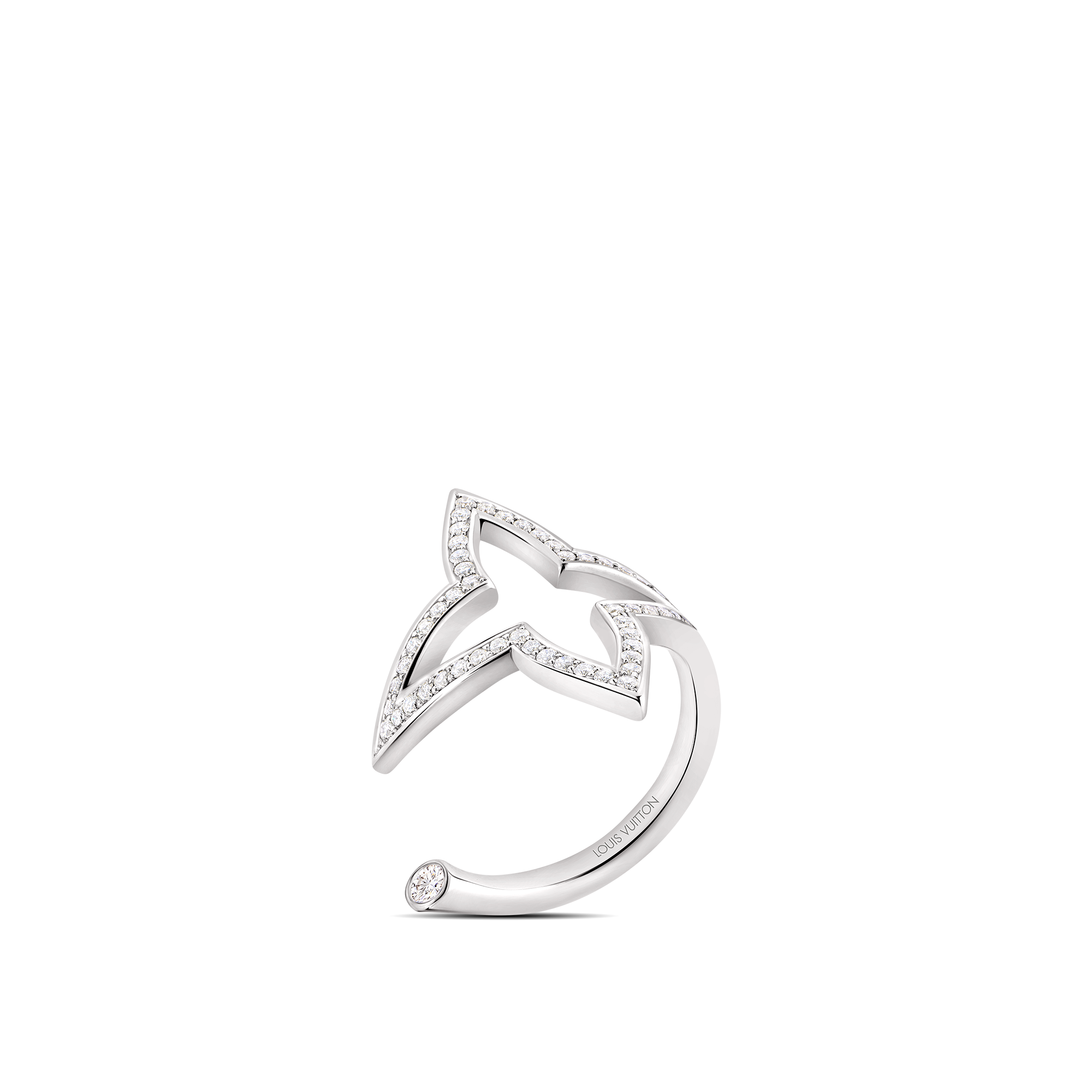 Ombre Blossom Open Ring, White Gold and Diamonds  in Jewellery