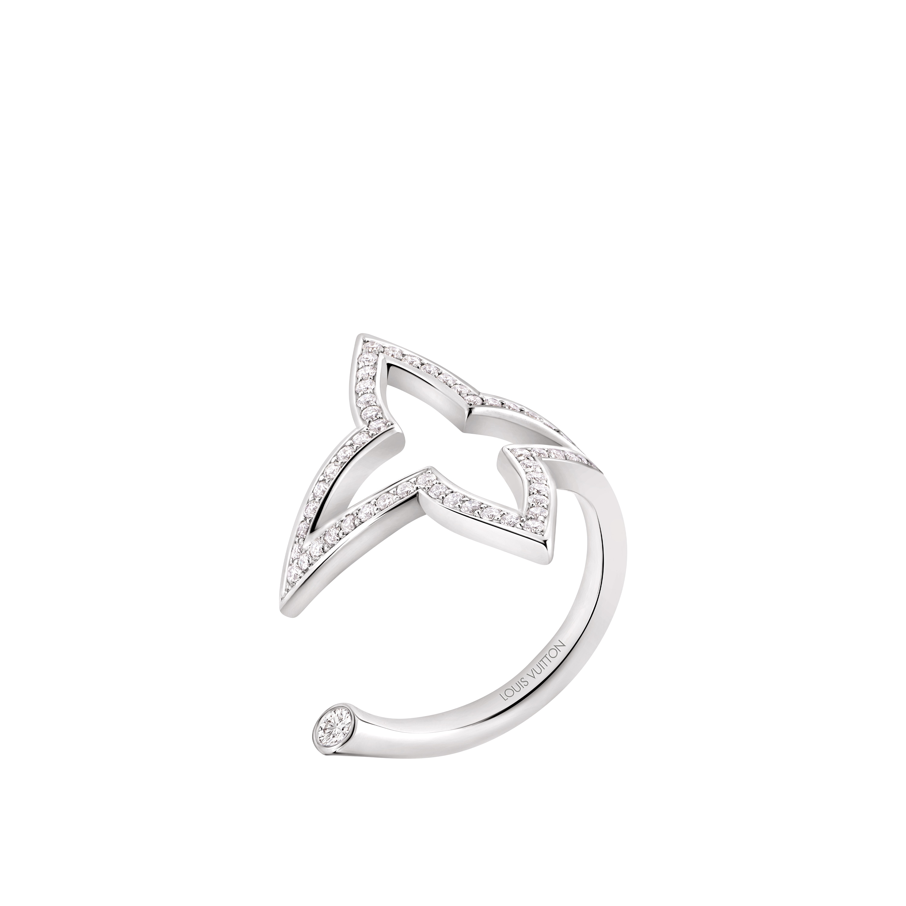Ombre Blossom Open Ring, White Gold and Diamonds  in Jewellery