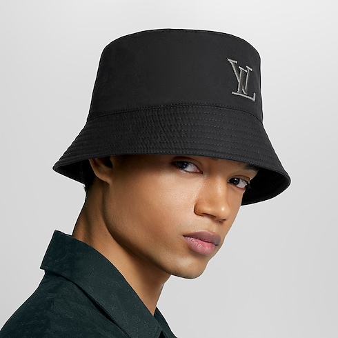Only LV Bucket Hat S00 in Men's Accessories Hats, Beanies and Gloves collections by Louis Vuitton (Product zoom)