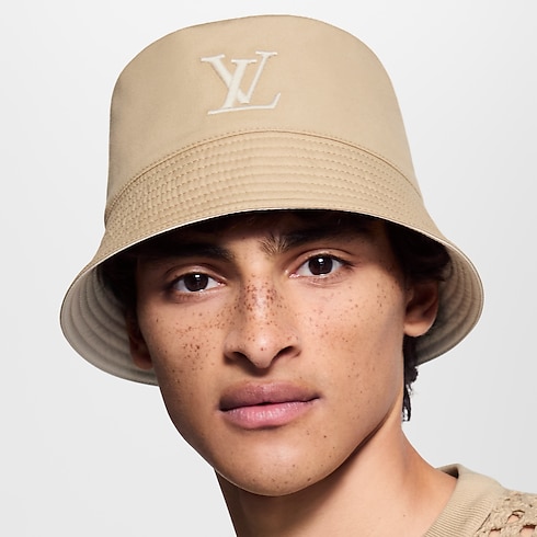 Only LV Bucket Hat S00 in Men's Accessories Hats, Beanies and Gloves collections by Louis Vuitton (Product zoom)