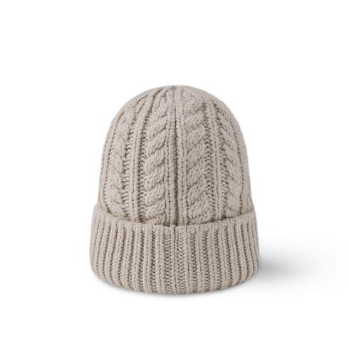 Only LV Mini Cable Beanie S00 in Men's Accessories Hats, Beanies and Gloves collections by Louis Vuitton (Product zoom)