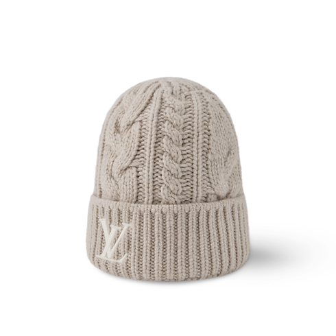 Only LV Mini Cable Beanie S00 in Men's Accessories Hats, Beanies and Gloves collections by Louis Vuitton (Product zoom)