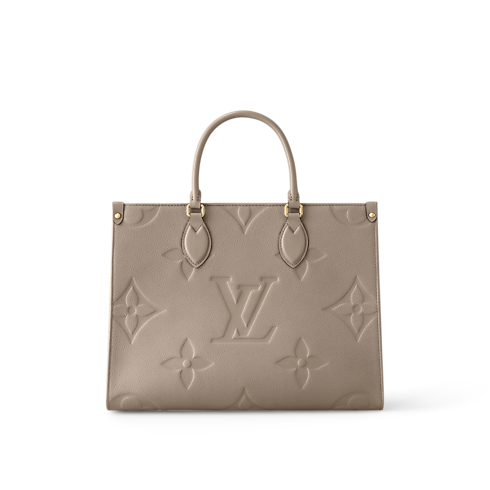 Onthego MM Tote Bag Monogram Empreinte Leather in Women's Handbags All Collections collections by Louis Vuitton (Product zoom)
