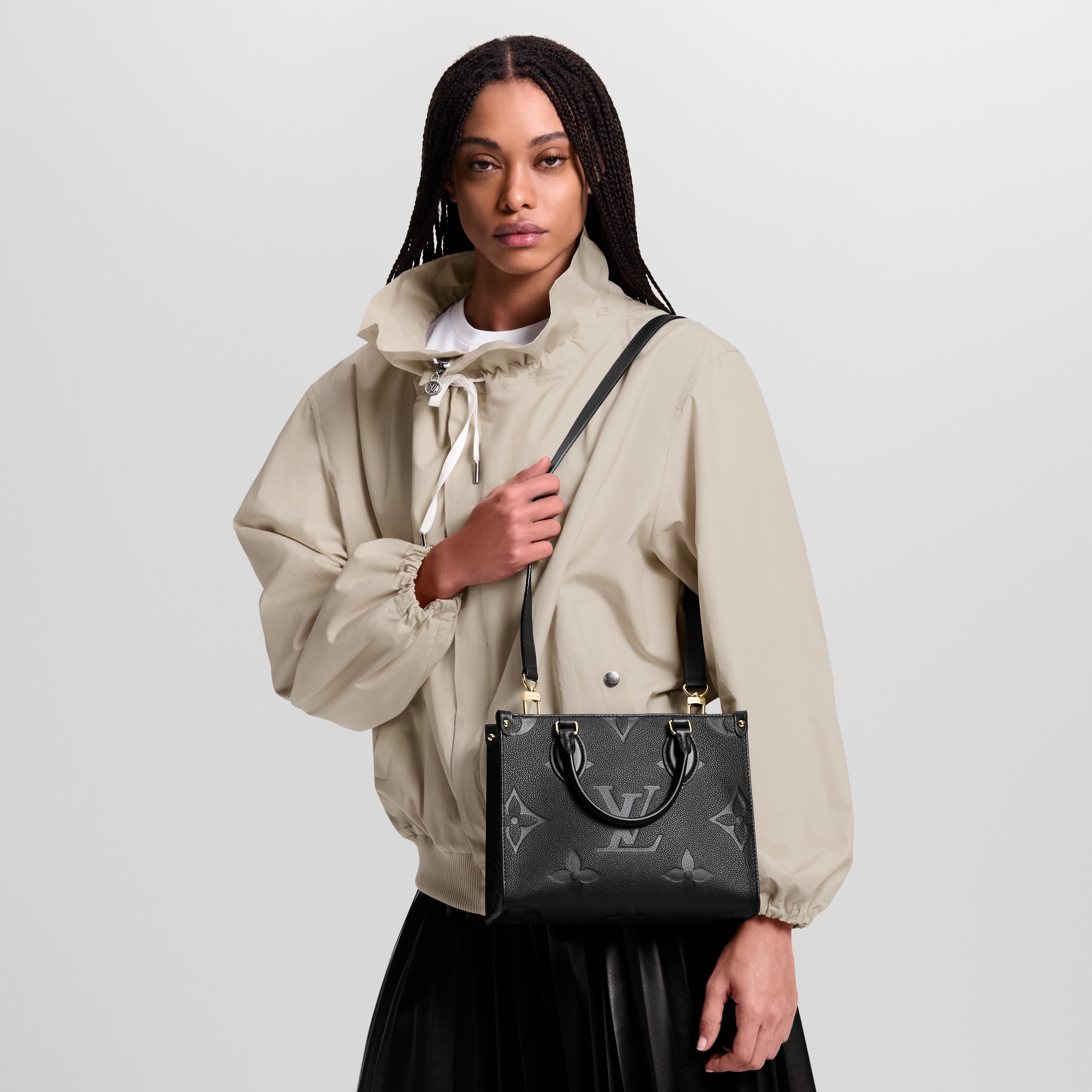 Onthego PM Tote Bag Monogram Empreinte Leather in Women