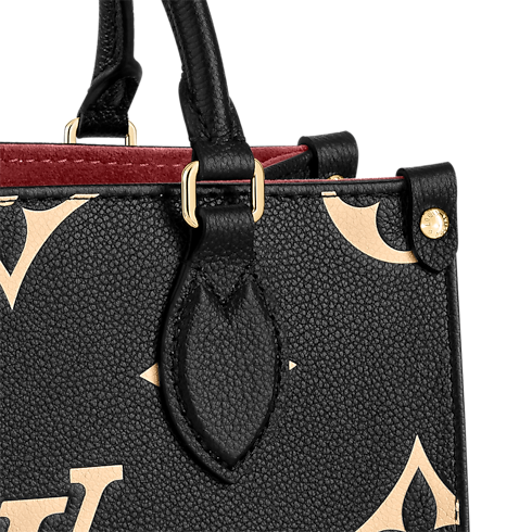 Onthego PM Tote Bag Bicolour Monogram Empreinte Leather in Women's Handbags All Collections collections by Louis Vuitton (Product zoom)