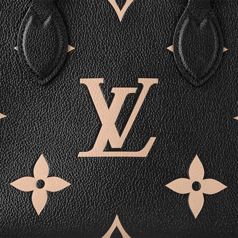 Onthego PM Tote Bag Bicolour Monogram Empreinte Leather in Women's Handbags All Collections collections by Louis Vuitton (Product zoom)