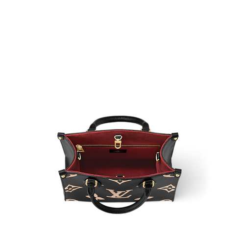 Onthego PM Tote Bag Bicolour Monogram Empreinte Leather in Women's Handbags All Collections collections by Louis Vuitton (Product zoom)