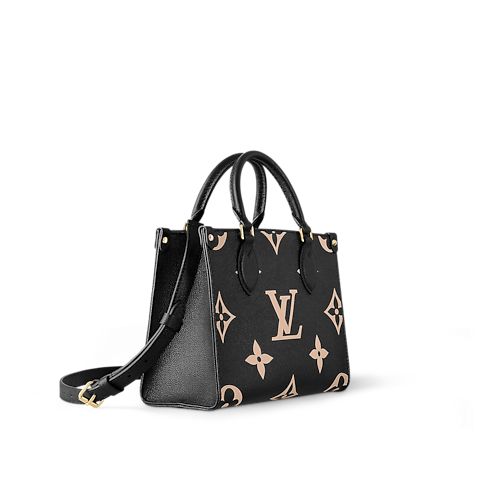 Onthego PM Tote Bag Bicolour Monogram Empreinte Leather in Women's Handbags All Collections collections by Louis Vuitton (Product zoom)