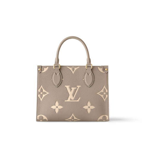 Onthego PM Tote Bag Bicolour Monogram Empreinte Leather in Women's Handbags All Collections collections by Louis Vuitton (Product zoom)