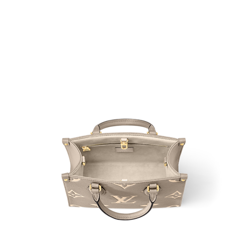 Onthego PM Tote Bag Bicolour Monogram Empreinte Leather in Women's Handbags All Collections collections by Louis Vuitton (Product zoom)