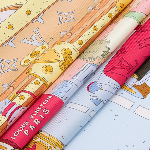 Paris En Beaute Square 90 S00 in Women's Accessories Silk Squares and Bandeaux collections by Louis Vuitton (Product zoom)