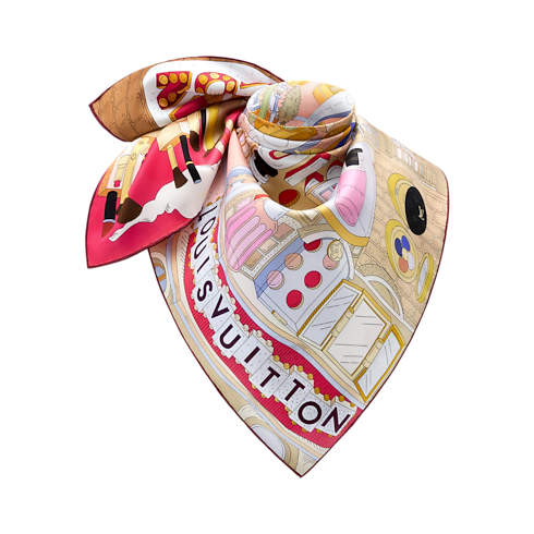 Paris En Beaute Square 90 S00 in Women's Accessories Silk Squares and Bandeaux collections by Louis Vuitton (Product zoom)