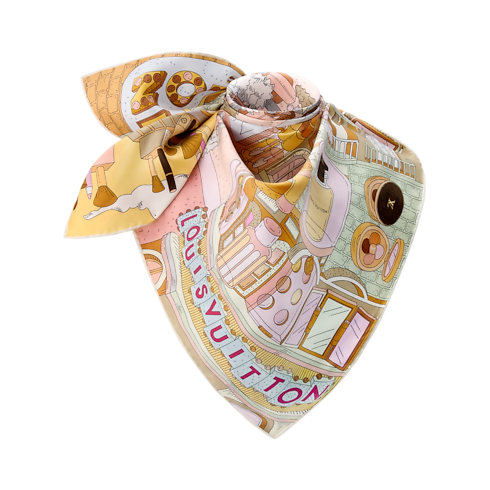 Paris En Beaute Square 90 S00 in Women's Accessories Silk Squares and Bandeaux collections by Louis Vuitton (Product zoom)