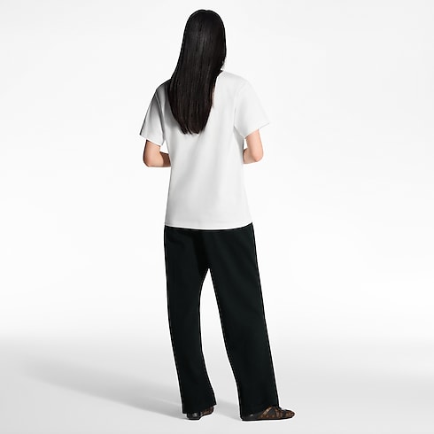 Paris Travel Stamp T-Shirt in Women's Ready-to-Wear Tops collections by Louis Vuitton (Product zoom)