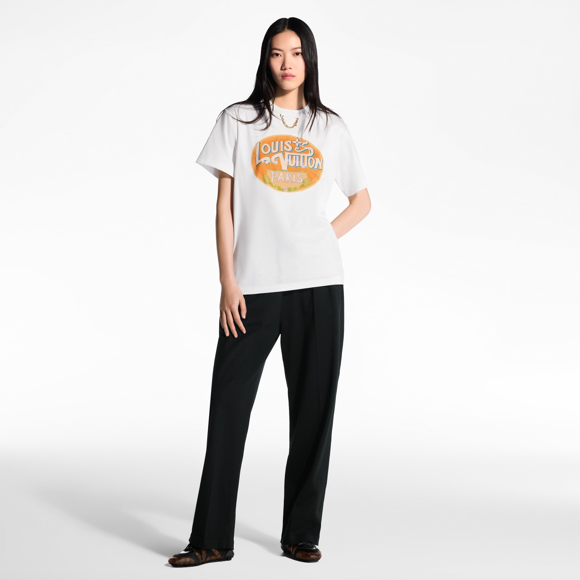 Paris Travel Stamp T-Shirt  in Women
