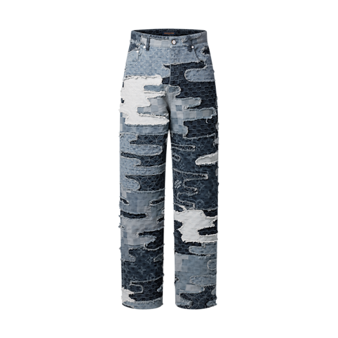 Patchwork Denim Skate Pants in Men's Ready-to-Wear Denim Collection collections by Louis Vuitton (Product zoom)