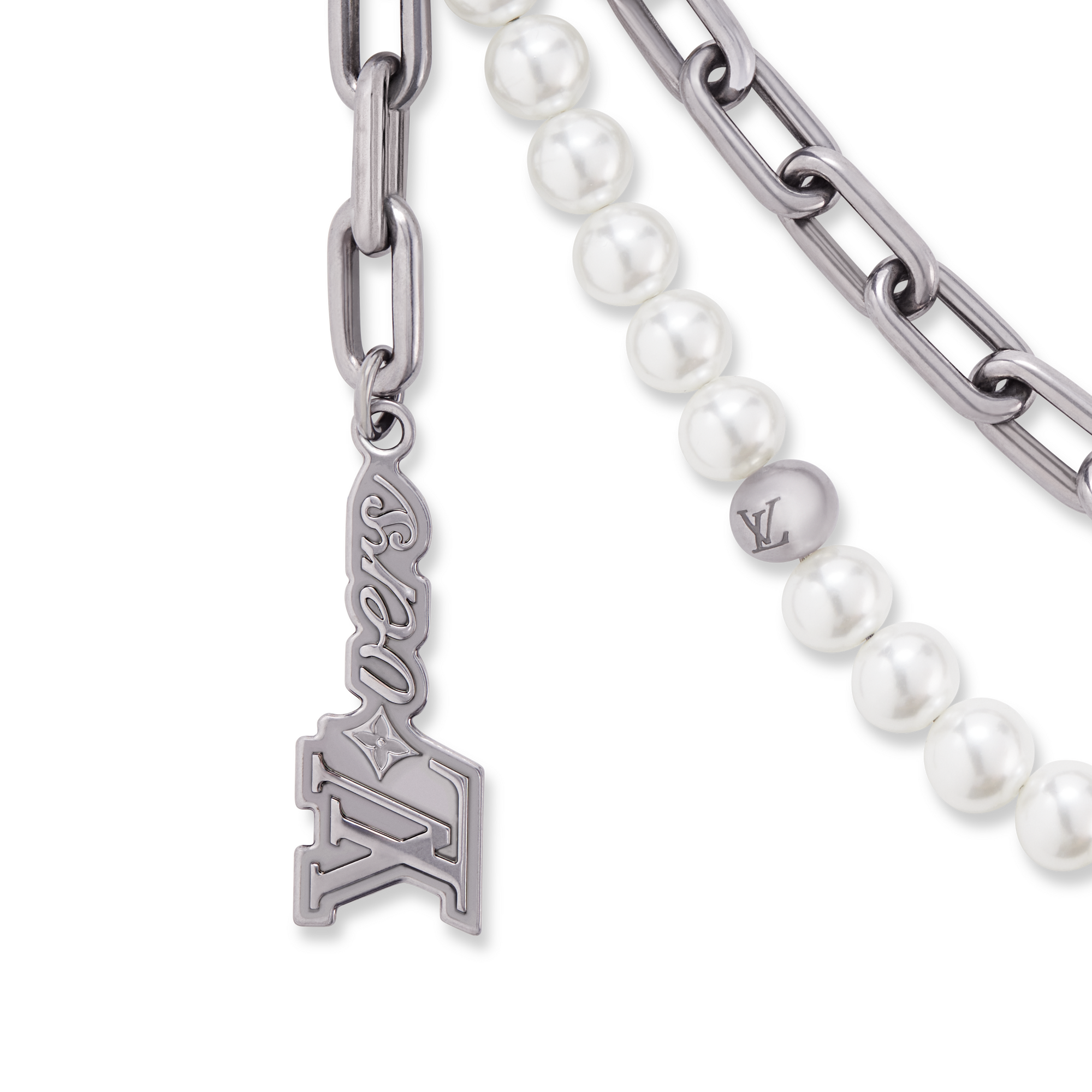 Pearls Chain Belt and Bag Charm S00 in Men