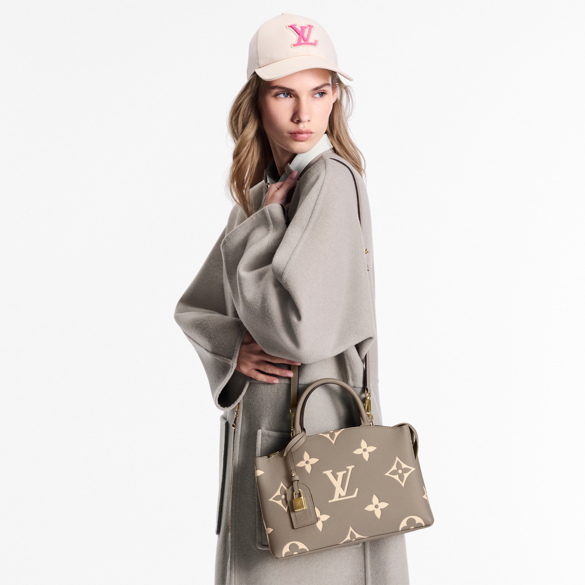 Petit Palais Bag Bicolour Monogram Empreinte Leather in Women