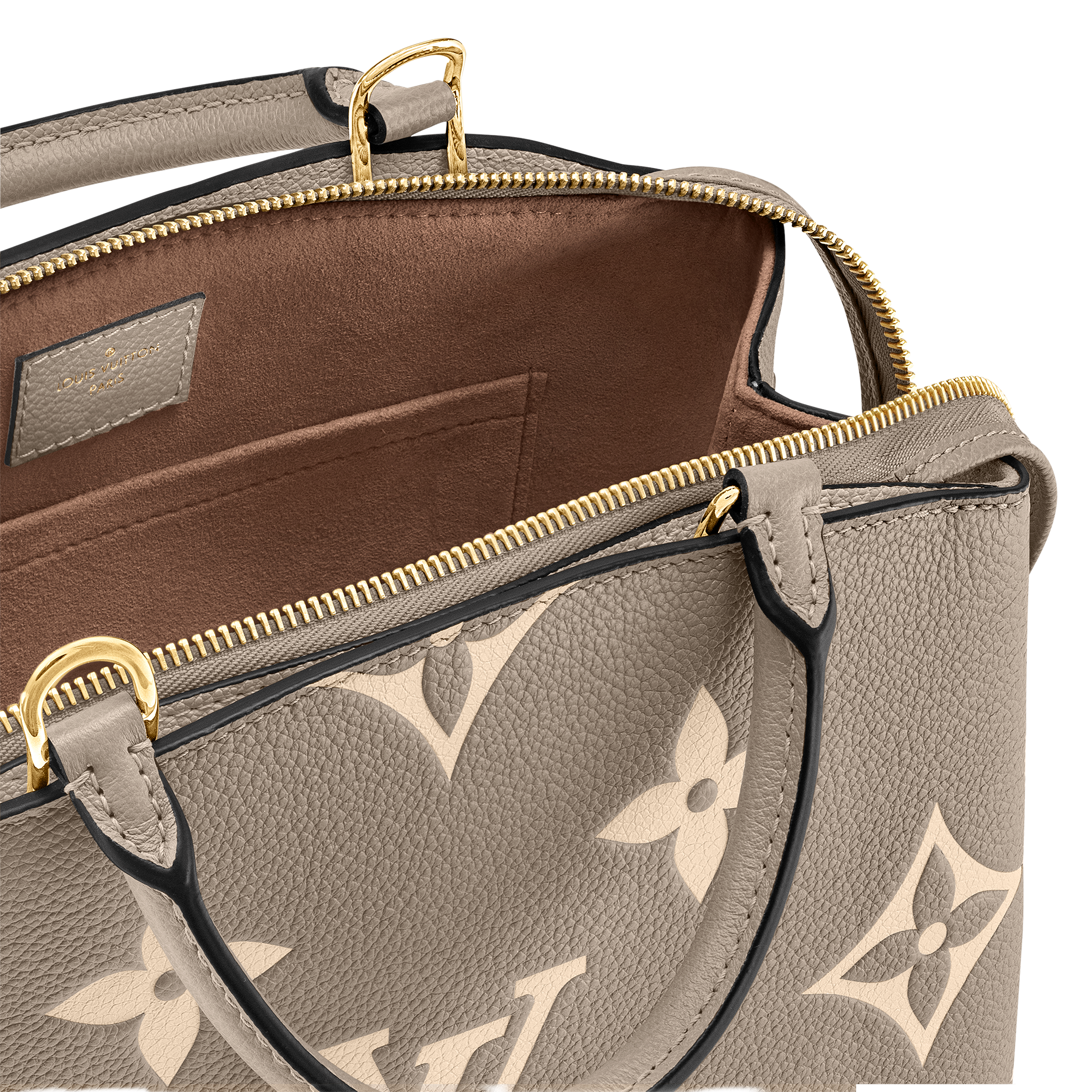 Petit Palais Bag Bicolour Monogram Empreinte Leather in Women